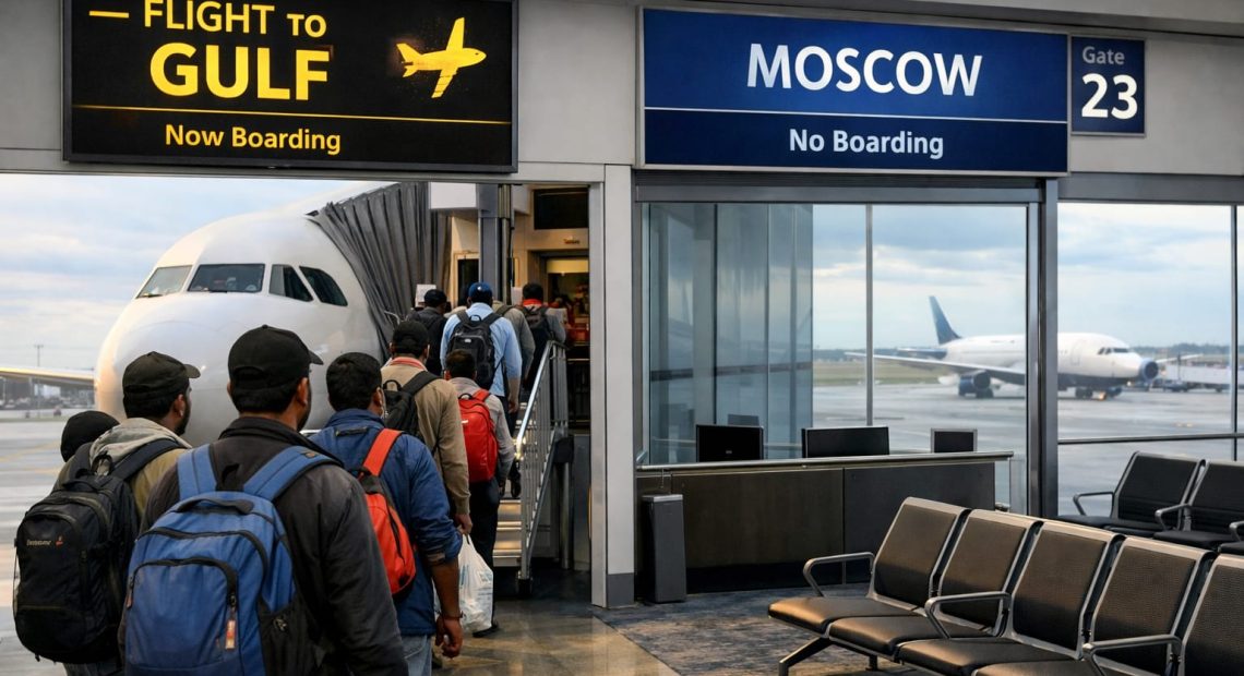 russia indian workers